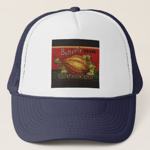 Squash Antique Vegetable Label Can Trucker Hat