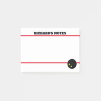 Squash ball Post-it® Notes for sticky messages
