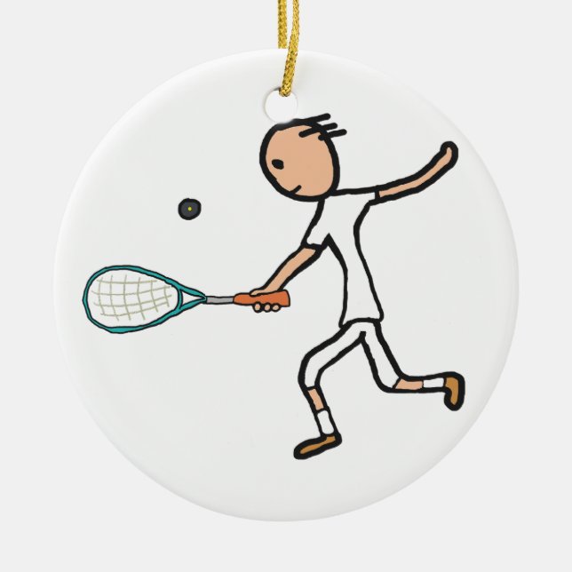 Squash Ceramic Ornament (Front)