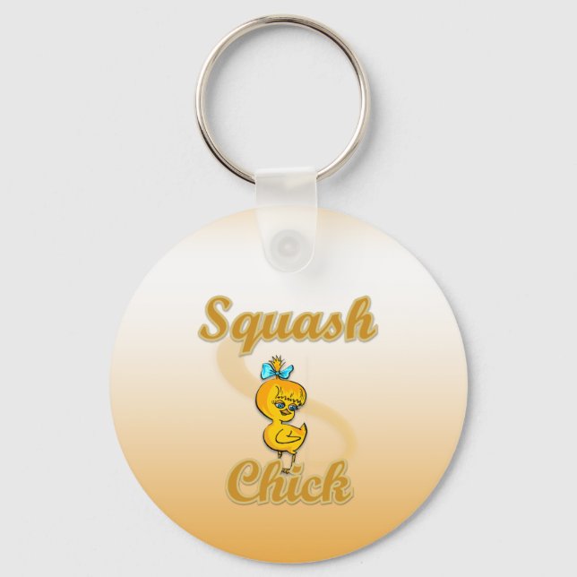 Squash Chick Keychain (Front)