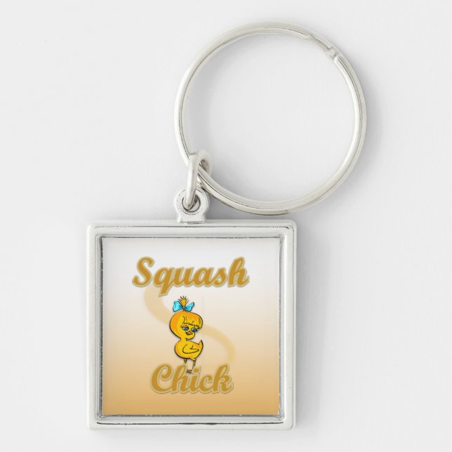 Squash Chick Keychain (Front)
