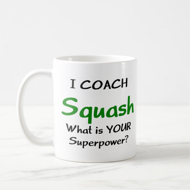 squash coach coffee mug (Left)