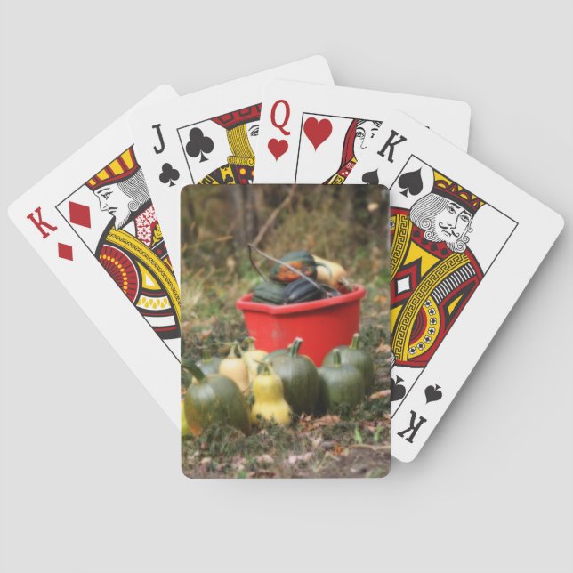 Squash Country Garden Harvest Orton  Playing Cards (Back)