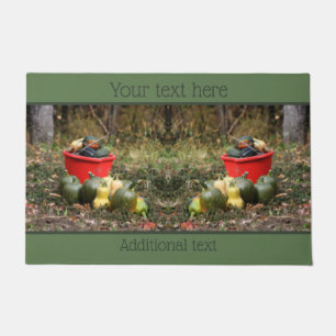 Squash Country Garden Harvest Personalized Doormat