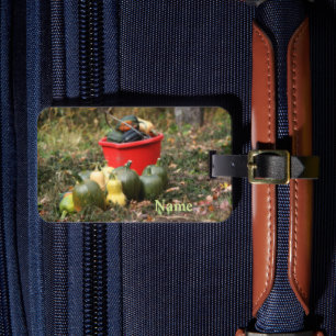 Squash Country Garden Harvest Personalized Luggage Tag