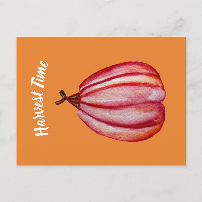 Squash, Fall Art Postcard (Front)