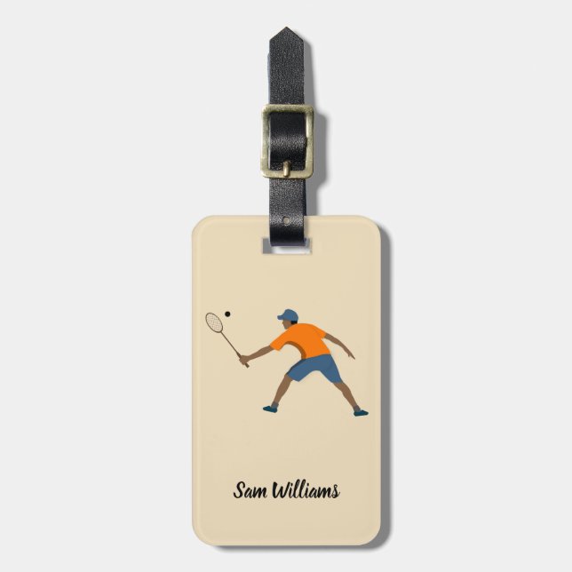 Squash Luggage Tag (Front Vertical)
