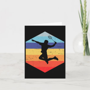 Squash Men's Badminton Player  Card