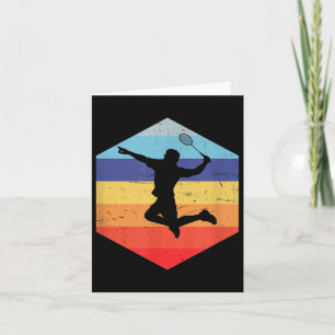 Squash Mens Badminton Player Card