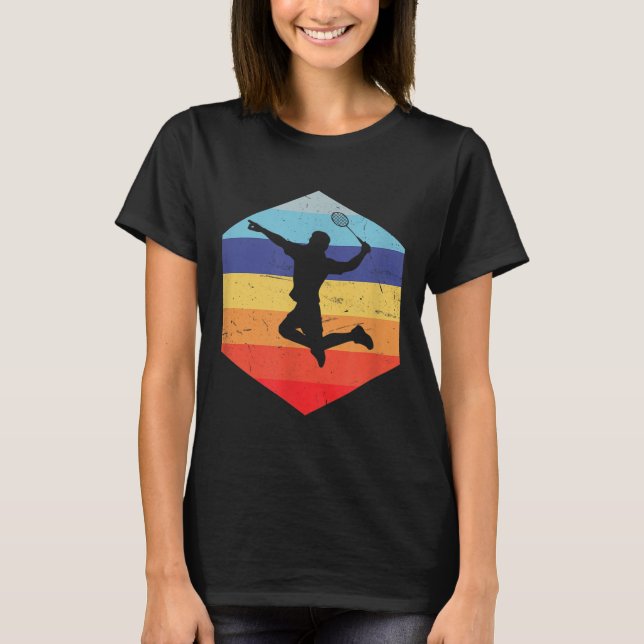 Squash Mens Badminton Player  T-Shirt (Front)