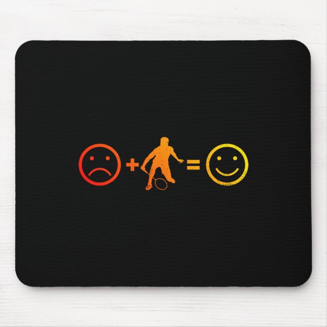 Squash Men's Women's Badminton Player  Mouse Pad (Front)