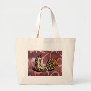 Squash on Red Pattern Large Tote Bag