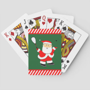 Squash Player Christmas Playing Cards