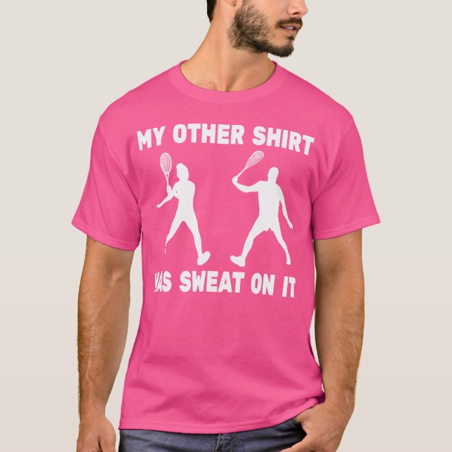 Squash Player Racket Ball Squash Coach For Coching T-Shirt (Front)