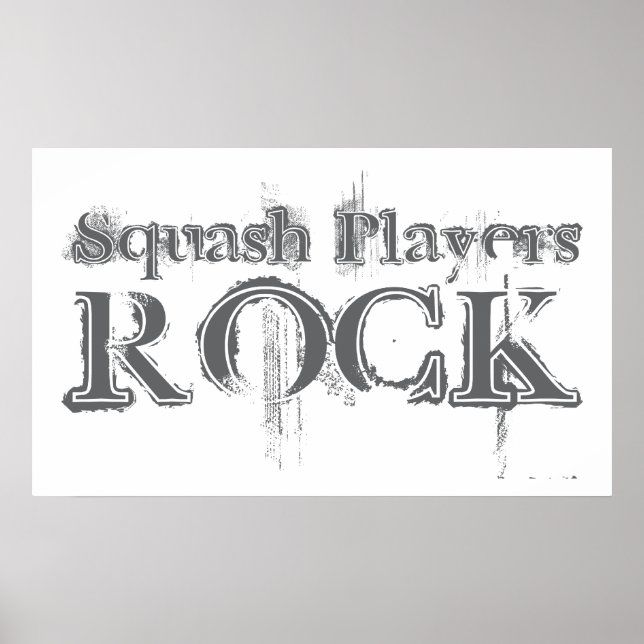 Squash Players Rock Poster (Front)