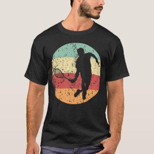Squash Retro Squash Player Icon Retro Colors T-Shirt