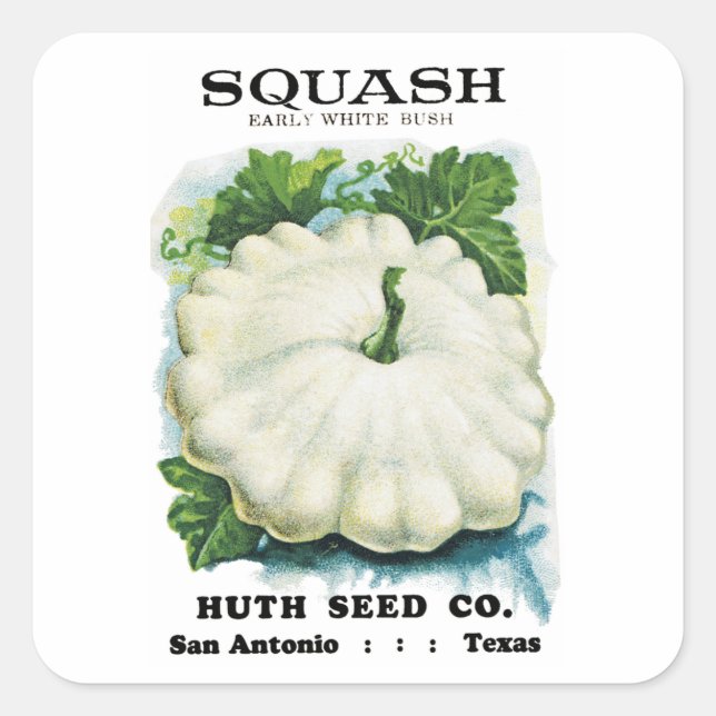 Squash Seed Packet Label (Front)