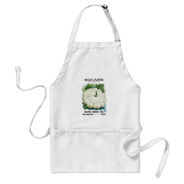 Squash Seed Packet Label Standard Apron (Front)