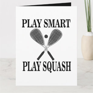 Squash Sport Player Birthday Card
