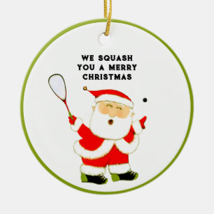Squash Sports Collectable Ceramic Ornament