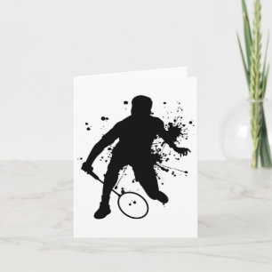 Squash Women's Badminton Player For Men  Card