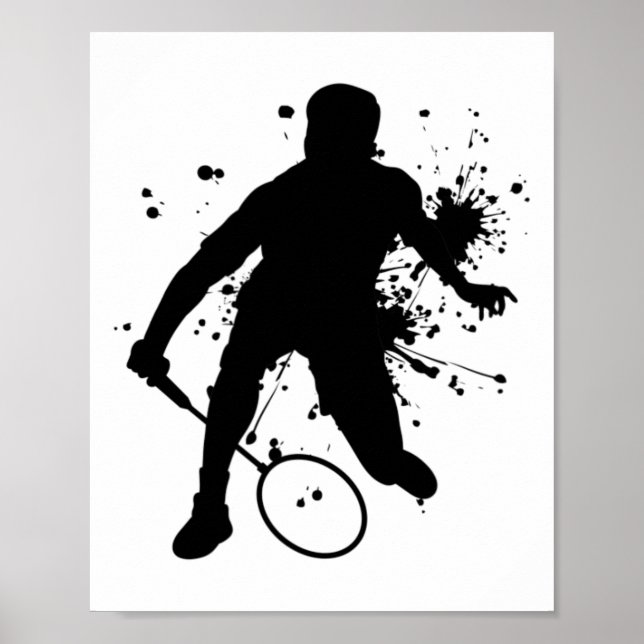 Squash Women's Badminton Player For Men  Poster (Front)