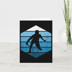 Squash Womens Mens Badminton Player Shuttle  Card