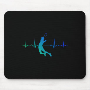 Squash Womens Mens Shuttle Badminton Player  Mouse Pad