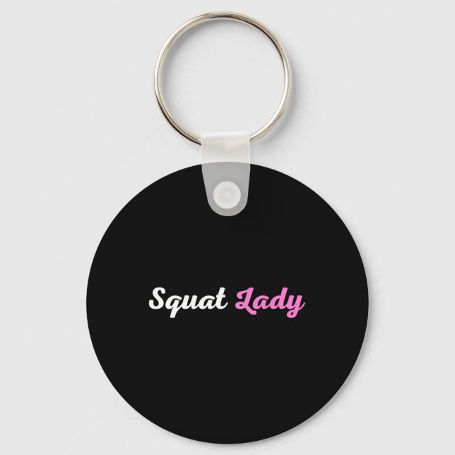 Squat Lady  Keychain (Front)