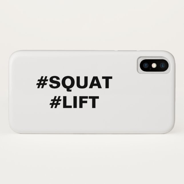 #SQUAT #LIFT coque iphone (Dos (Horizontal))