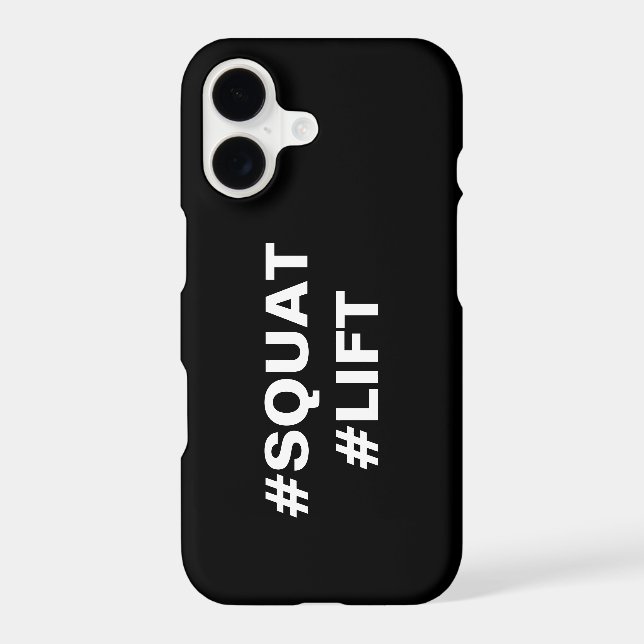 #SQUAT #LIFT iPhone Case (Back)