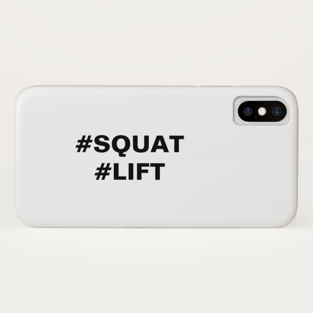 #SQUAT #LIFT iPhone Case (Back (Horizontal))
