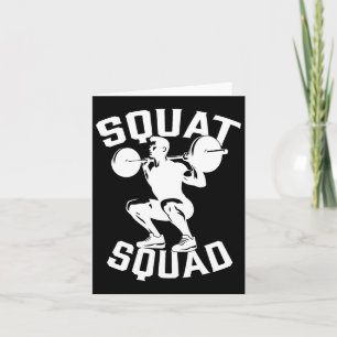 Squat Squad Workout Partner Trainer Coach Bodybuil Card