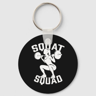 Squat Squad Workout Partner Trainer Coach Bodybuil Keychain
