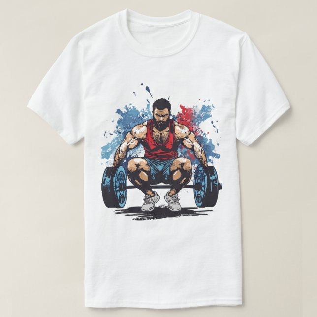 Squat Until You Walk Funny Gym  T-Shirt (Design Front)
