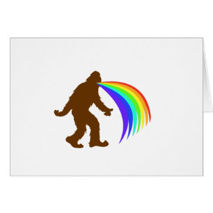 Squatch Barfing A Rainbow