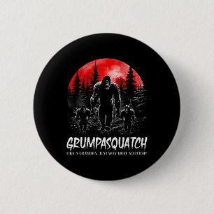 Squatch Funny Bigfoot Dad Sasquatch Yeti Fathers D 2 Inch Round Button