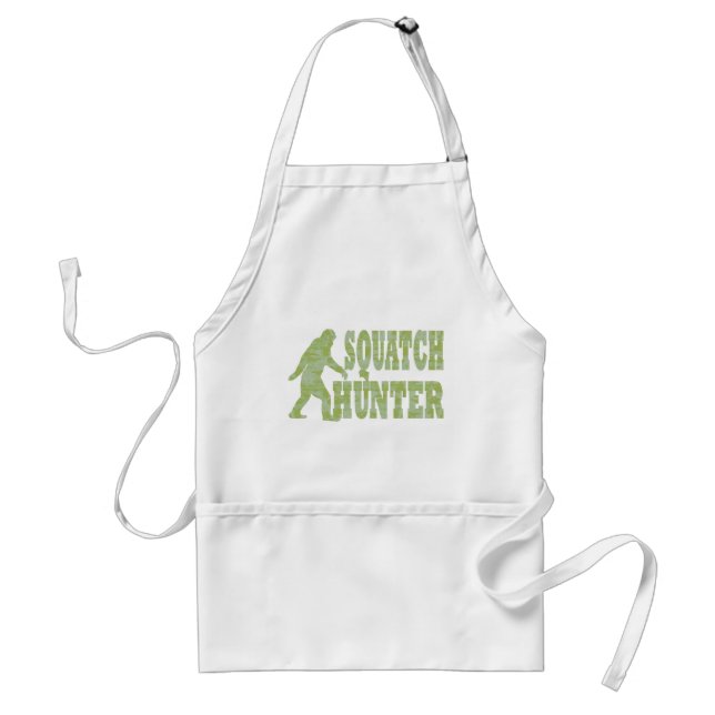 Squatch hunter on camouflage standard apron (Front)