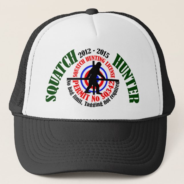 Squatch hunter trucker hat (Front)