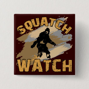 Squatch Watch 2 Inch Square Button