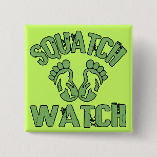 Squatch Watch 2 Inch Square Button