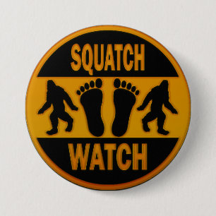 Squatch Watch 3 Inch Round Button