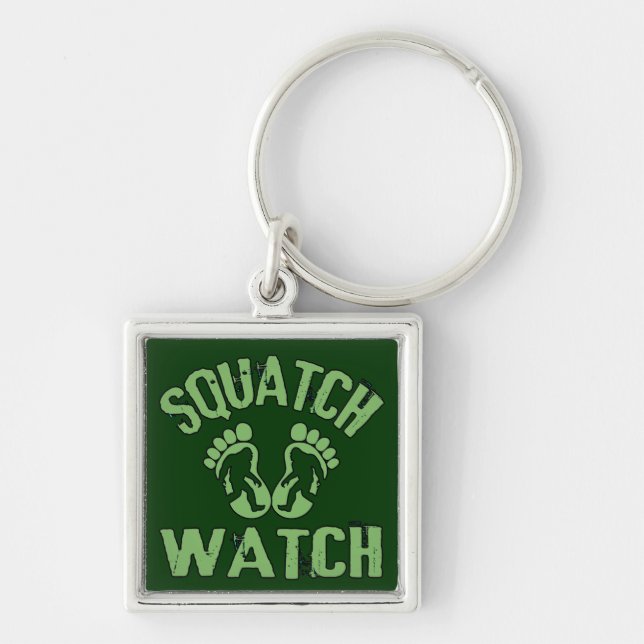 Squatch Watch Keychain (Front)
