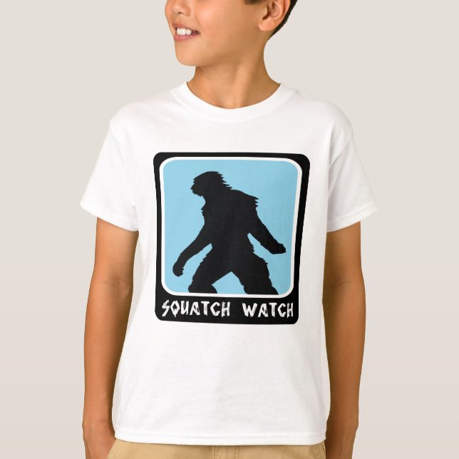 Squatch Watch - Sasquatch BigFoot Hunter T-Shirt (Front)