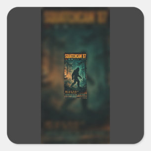 SQUATCHCAM 87 VHS Sighting Tape Sticker