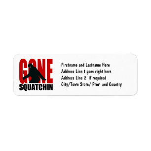 Squatchin allé - noir et rouge