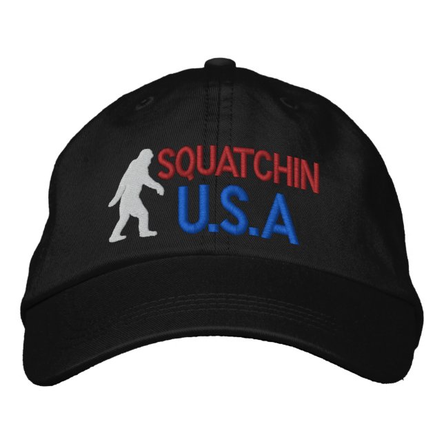 Squatchin U.S.A Embroidered Hat (Front)