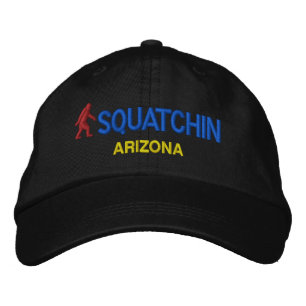 Squatchin & your state personalized embroidered hat