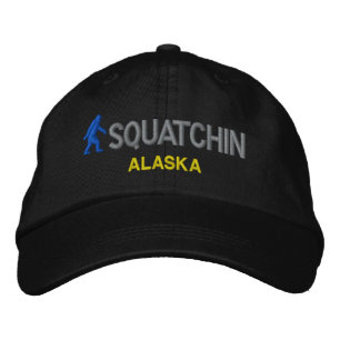 Squatchin & your state personalized embroidered hat