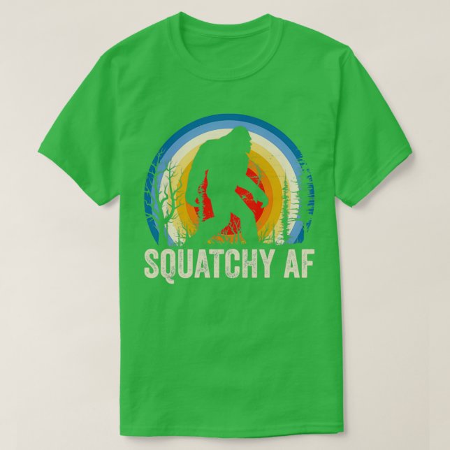Squatchy AF Sasquatch Lover T-Shirt (Design Front)